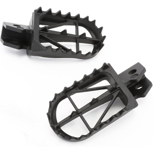 ZETA FOOTPEGS WIDE | DRZ400R/S/SM,RMX-250R/S,RM125/250'91-'02 | 50mm CrMo BLACK