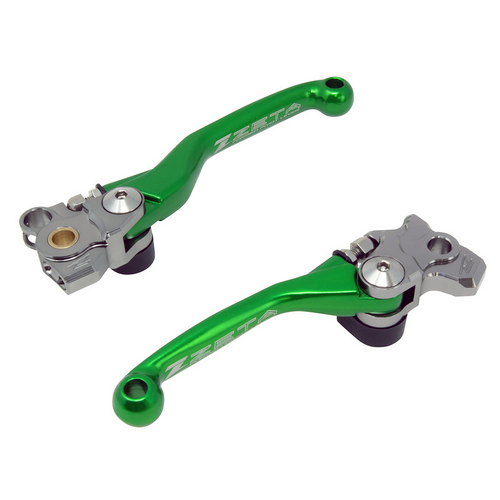 ZETA LEVER SET PIVOT | KX250F'13-,450F'13-18 | FORGED | GREEN