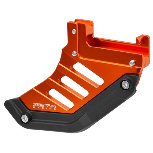 ZETA REAR DISC GUARD ALLOY + POLY BUMPER | GG '21-, HQV '14-, KTM '23-, STARK | ORANGE.