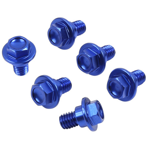ZETA FORK GUARD BOLT SET ALLOY | Suzuki | 6 PCS |BLUE