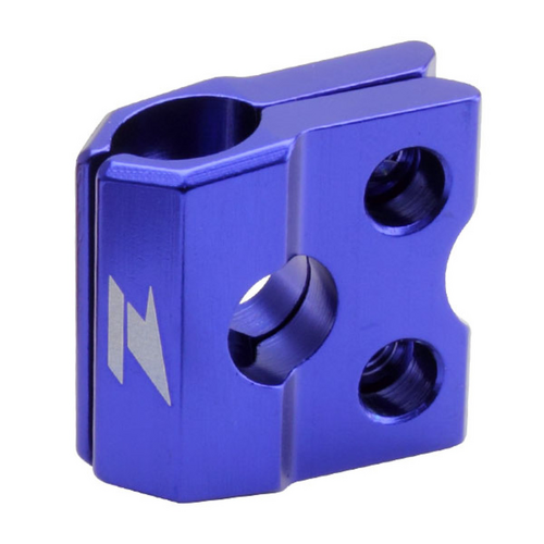 ZETA BRAKE LINE CLAMP | YZ65-85-125-250, YZ250F, YZ450F, CR/CRF'04-,CRF250L | BLUE.