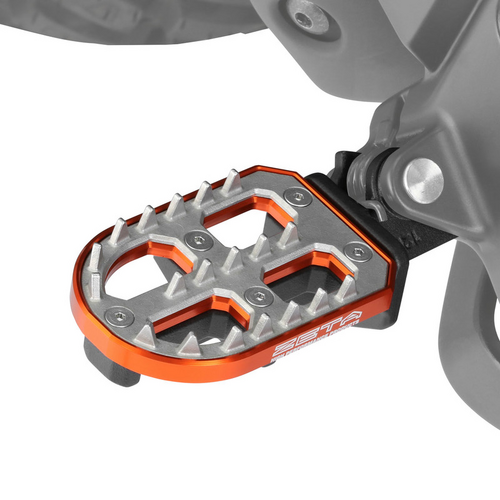Zeta Footpegs - Adventure Adjust | Ktm | 60mm Orange