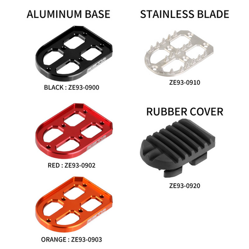 Zeta Footpegs - Adventure | Replacement Rubber Cover