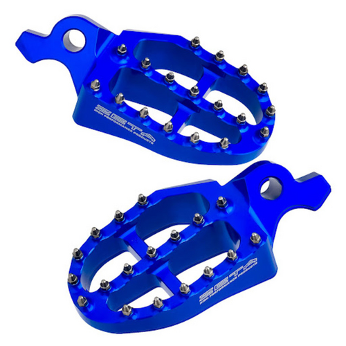 ZETA FOOTPEGS ALLOY ULTRAWIDE | YZ450F '23-, YZ250F '24-, WR450F '24-, WR250F '25- | 57mm BLUE.