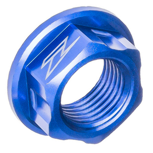 ZETA AXLE NUT | M16x22-P1.5 H11 | HON, KX '99-03, YAM 2T '05-, 4T '05-13 BLUE
