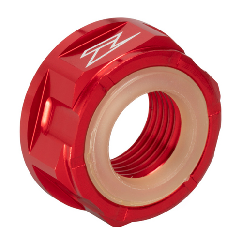 ZETA AXLE NUT | M16x27-P1.5 H13L | HON CRF150F/R CRF250/300 L/M/RALLY RED